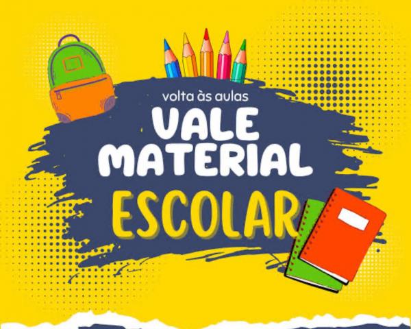 Cheque Material Escolar será entregue aos alunos da rede municipal a partir do dia 15