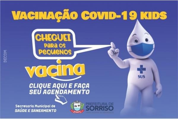 Sorriso: Sábado é dia de imunizar seu filho contra a covid-19