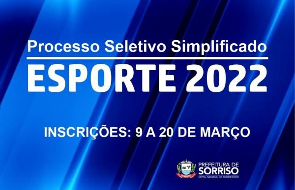 Sorriso: Prefeitura abre processo seletivo para contratação de profissionais de Educação Física e Nutrição