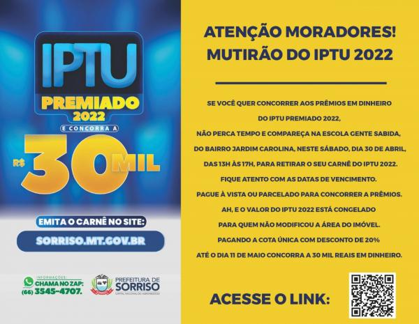 Prefeitura promove mutirão para emitir guia do IPTU 2022