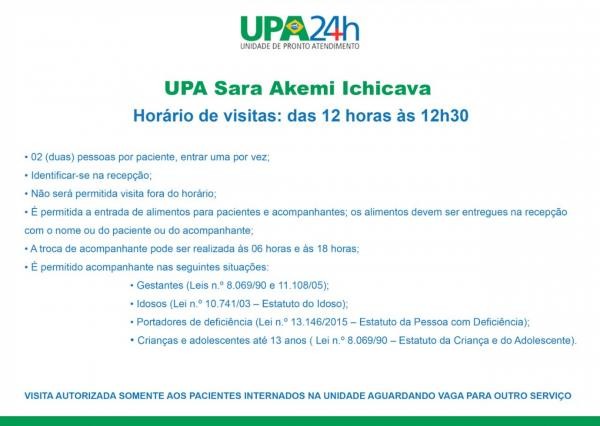 Sorriso: Com internações, UPA implanta horário de visitas