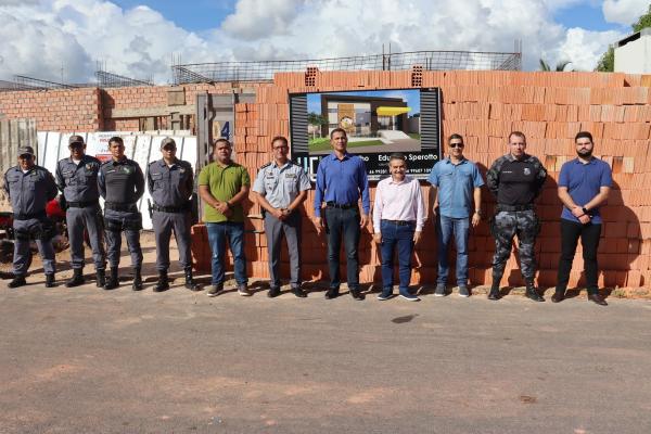 Sorriso: Presidente Iago Mella e o Deputado Federal Cel. Assis, visitam obras da sede da Força Tática