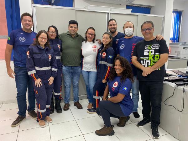 Em visita ao Samu, Damiani e Mauricio defendem implantação do serviço em Sorriso