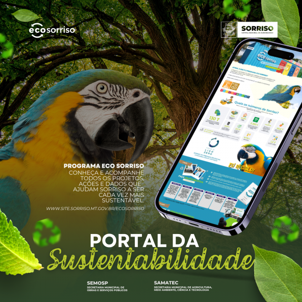 Sorriso: Site da Prefeitura passa a contar com o Portal da Sustentabilidade